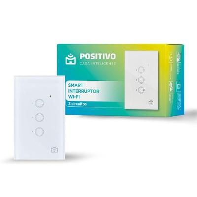 Interruptor Wi-Fi Smart com Timer Programável Branco Positivo