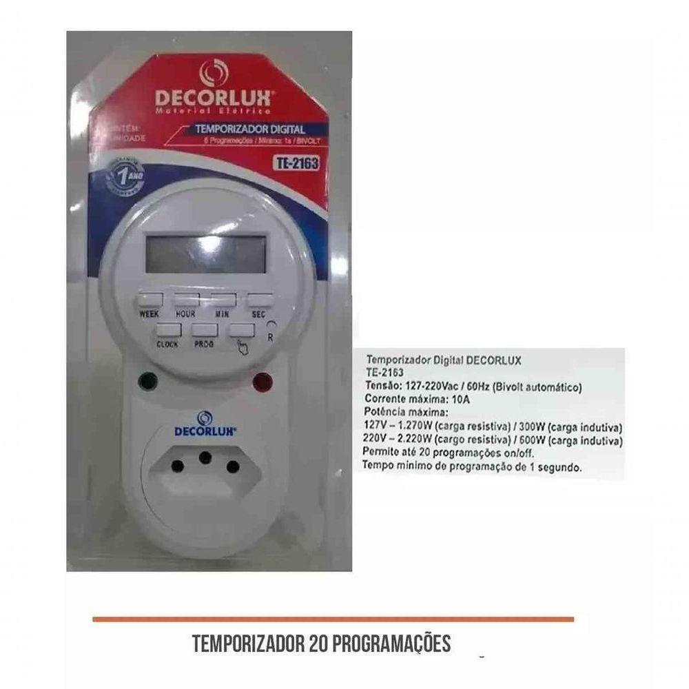 Temporizador Digital 100-240V 10A Te2163 - 2