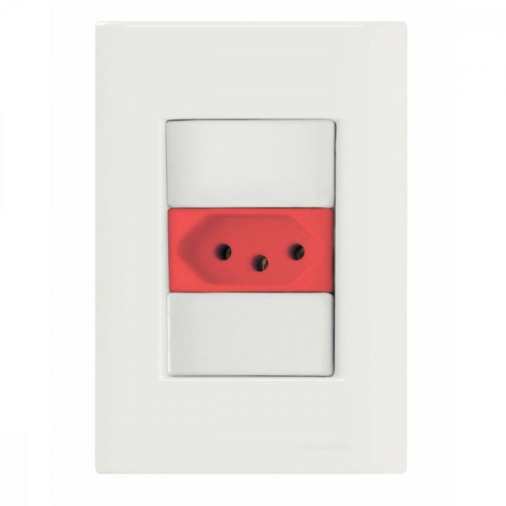 Conj 4x2 1 Tomada 2p+t 20 A 250 V Tramontina Giz - 1