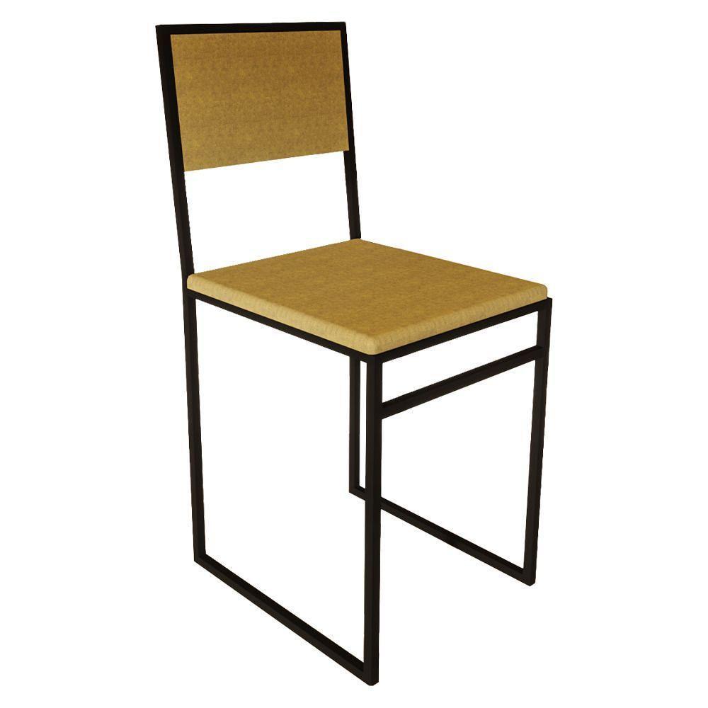 Kit 2 Cadeiras De Jantar Assento Estofado Marrom Isa Marrom - 4