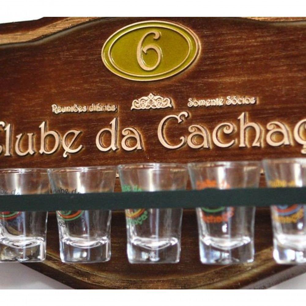 Placa Decorativa Clube Da Cachaça + Copos - 4