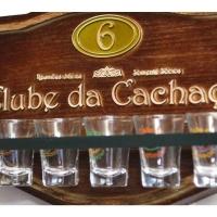 Placa Decorativa Clube Da Cachaça + Copos