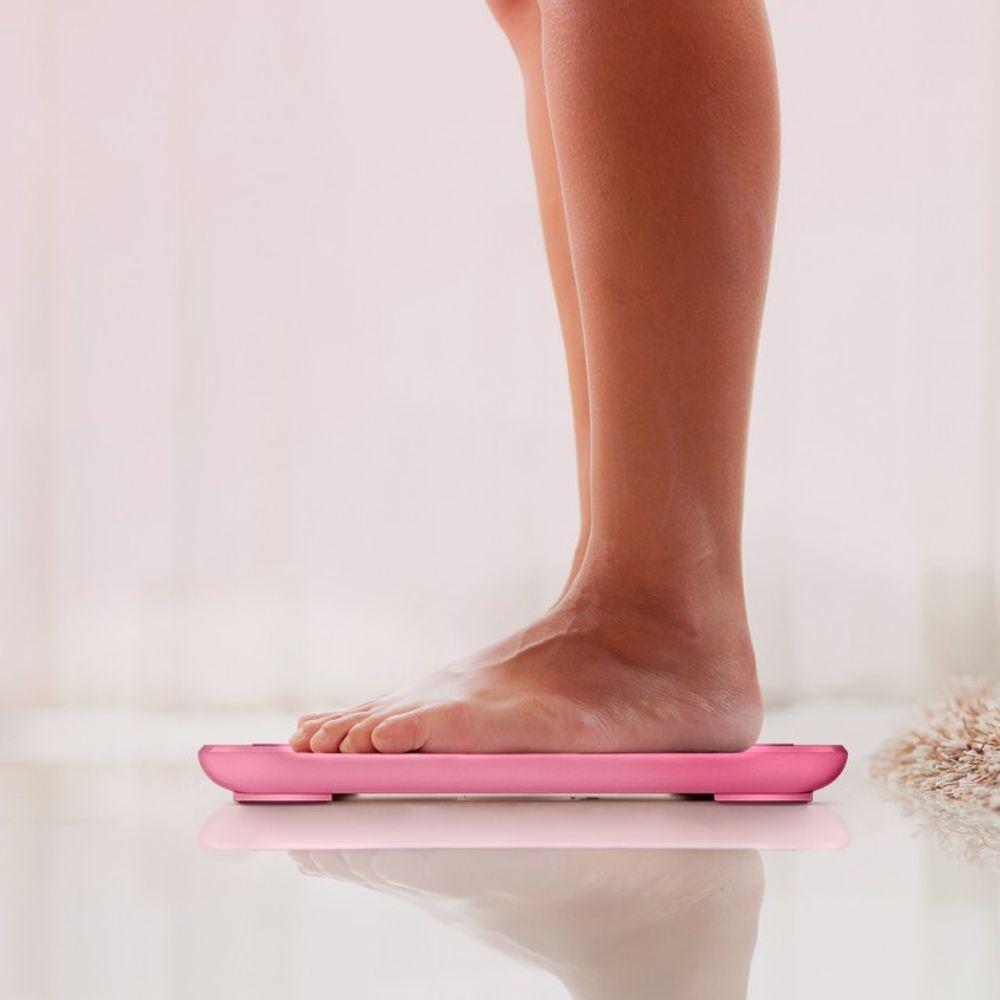 Balanca Bioimpedancia Digital Yunmai Mini M1501 Smart Scale Com Applicativo Rosa - 6