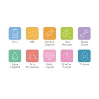 Balanca Bioimpedancia Digital Yunmai Mini M1501 Smart Scale Com Applicativo Rosa