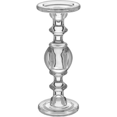 Castiçal 30X11X11Cm Vidro Transp