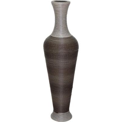 Garrafa Decorativa 100X29X29Cm Plástico Cinza