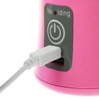 Mini Liquidificador Portátil Elétrico Recarregável Usb Rosa