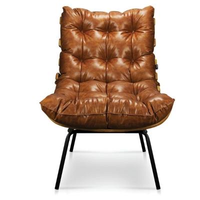 Poltrona Costela Sala E Escritório Couríssimo Nozes