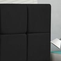 Cabeceira Roma Para Cama Box Casal 140cm Suede Preto D'rossi - 4