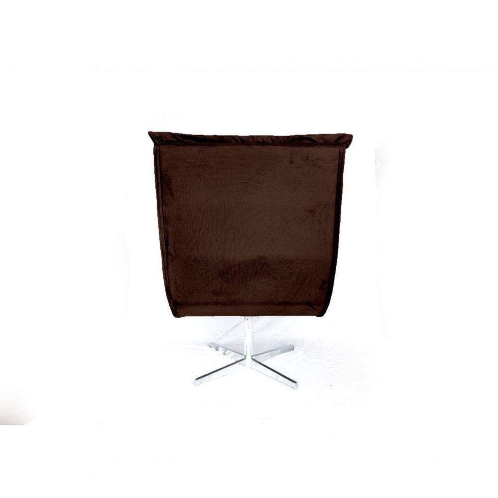 Poltrona Decorativa Nilla Chaise Tecido Liso - 1