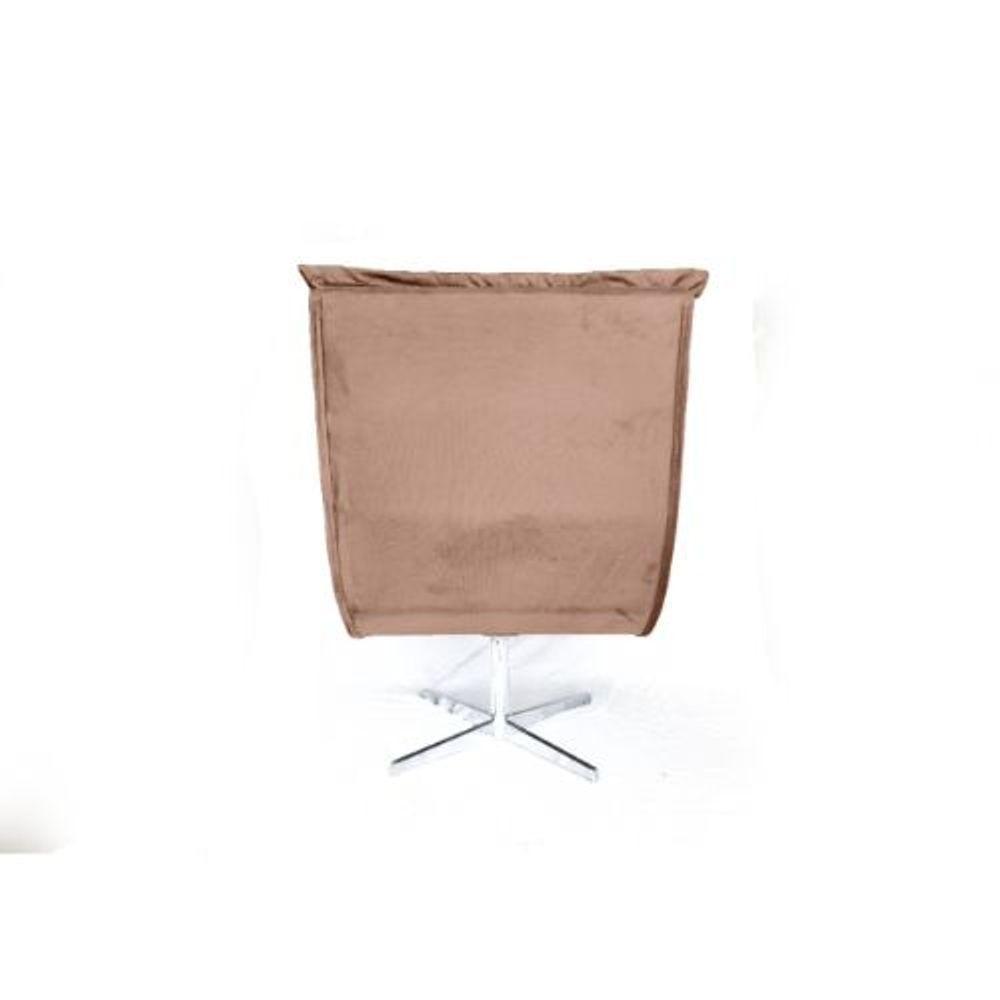 Poltrona Decorativa Nilla Chaise Tecido Liso - 6