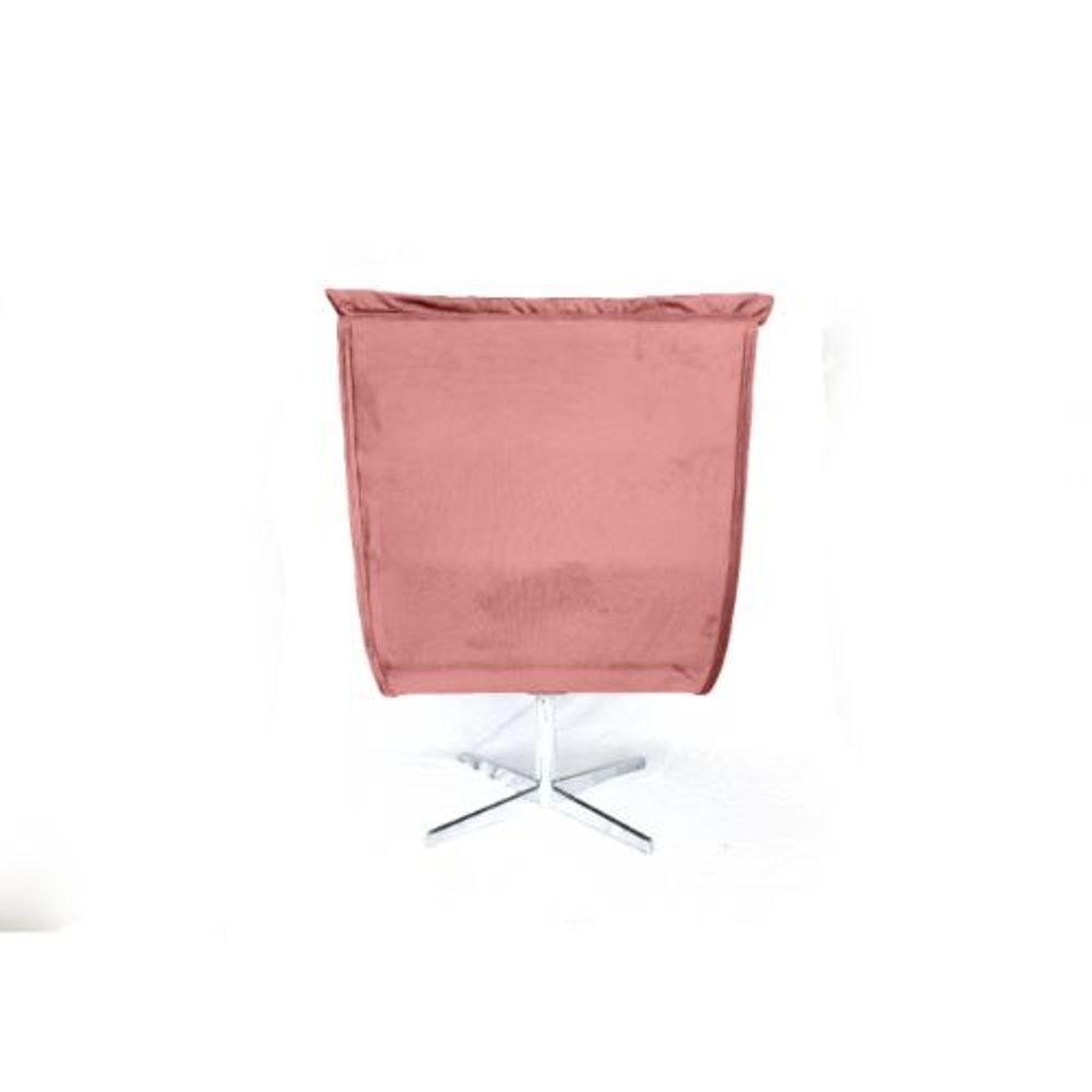 Poltrona Decorativa Nilla Chaise Tecido Liso - 3