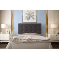 Cabeceira Atenas 1,60 Cm Cama Box Queen Suede Cinza - 3