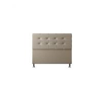 Cabeceira Atenas 1,60 Cm Cama Box Queen Suede Bege - 1