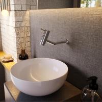 Torneira De Parede Em Inox Dl01 Para Banheiro 1-4 De Volta - 2