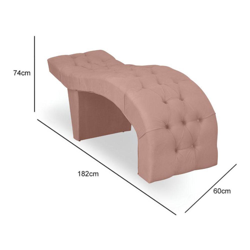 Maca Estofada Clínica Salão Estética Suede Eduarda Cor:rosê - 3
