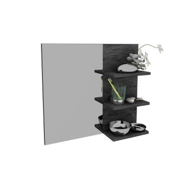 Armário de Banheiro c/Espelho Suspenso BN3608 60cm cor Mármore Lunar - Tecno Mobili
