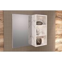 Armário de Banheiro c/Espelho Suspenso BN3609 60cm cor Mármore Branco - Tecno Mobili - 1