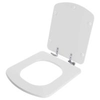 Assento Sanitario Poliester Com Amortecedor Dama Senso Branco Para Vaso Roca - 2