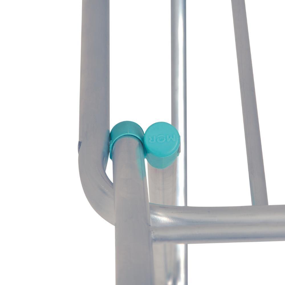 Varal De Chão Com Abas Retrátil Slim Alumínio Mor - 8