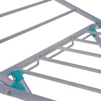 Varal De Chão Com Abas Retrátil Slim Alumínio Mor - 5