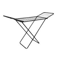 Varal De Chão Com Abas Retrátil Slim Preto Mor - 2