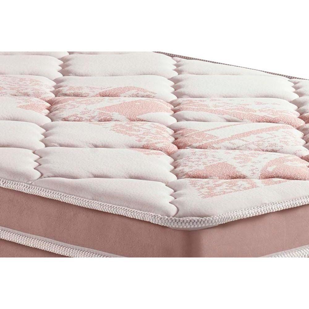 Cama Box Baú Solteiro: Colchão Molas Anjos MasterPocket Ensacadas Eiffel + Base CRC Courano White(88x188) - 2