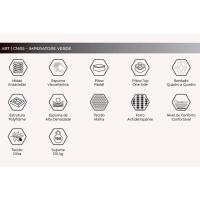 Cama Box Queen: Colchão Molas Ensacadas Herval MasterPocket Imperatore Gold C1655 Pillow Top + Base CRC Suede Gray(158x198x34) - 5