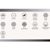 Cama Box Viúva: Colchão Anatômico Herval Georgetown C1620 Ergoplus + Base CRC Suede Gray(128x188x25) - 6