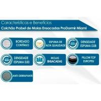 Conjunto Box Baú Solteiro: Colchão Molas Probel MasterPocket Ensacadas ProDormir Miami + Base CRC Suede Brown(88x188) - 2