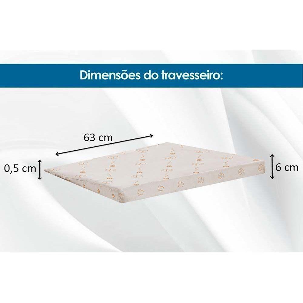 Colchão P-berço D18 Baby Rampa Anti-refluxo Berço - 70x130x10 - Polar - 4