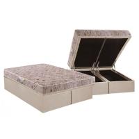 Conjunto Box Baú Queen: Colchão Espuma Herval D28 St .Louis + Base CRC Suede Clean(158x198) - 1