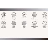 Colchão Casal Molas Ensacadas MasterPocket Partenon C1629 ViscoGel Pillow Top + Base CRC Suede Gray (138x188x33) - Herval - 4