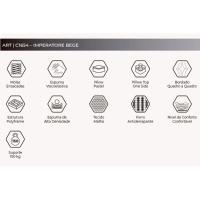 Conjunto Box Baú Queen: Colchão Molas Herval MasterPocket Ensacadas Poseidon Plus C1954 Pillow Top + Base CRC Suede Clean(158x198x34) - 6