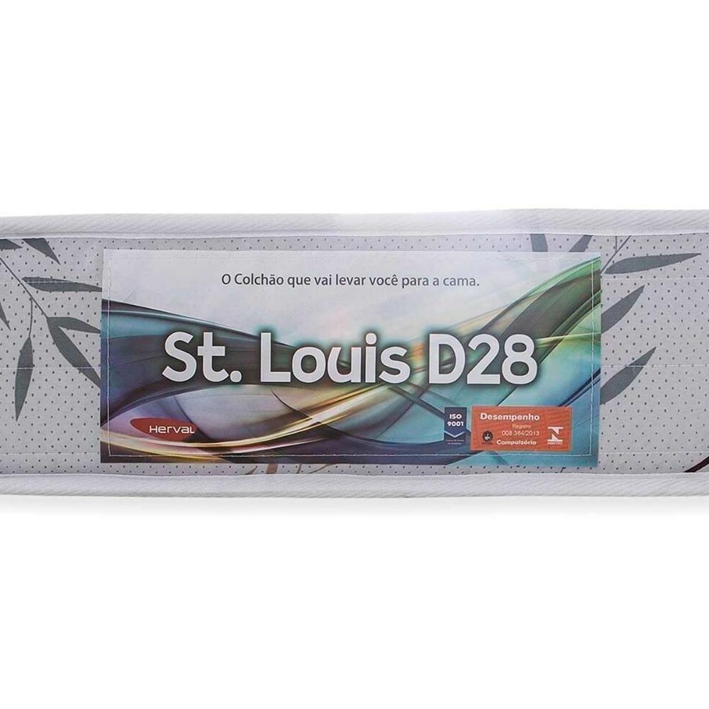 Conjunto Box Baú Casal: Colchão Espuma Herval D28 St .Louis + Base CRC Suede Clean(138x188) - 4