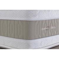 Conjunto Box Baú Casal: Colchão Molas Herval MasterPocket Ensacadas Royals Sleep C1666 Pillow Top + Base CRC Suede Clean(138x188x35) - 2