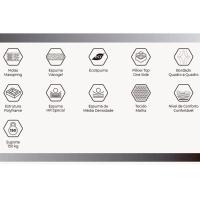 Conjunto Box Baú Casal: Colchão Molas Herval Maxspring Crown Comfort C1631 + Base CRC Suede Clean(138x188x32) - 4