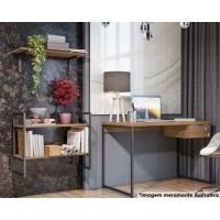 Escritório Completo Industrial (1 Escrivaninha, 1 Estante, 2 Complementos) 4 Peças Freijó - Kappesberg - 1