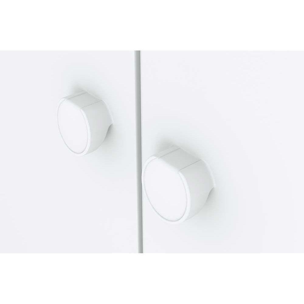 Guarda Roupa Infantil Bala de Menta c/ 3 Portas e 2 Gavetas Branco - Henn - 9