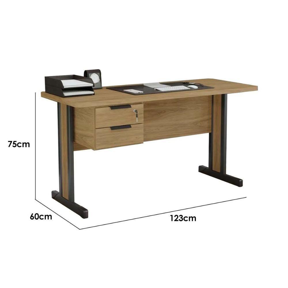Escritório Completo Versátil 2 Peças (1 Escrivaninha, 1 Complemento) Itapua - Kappesberg - 2