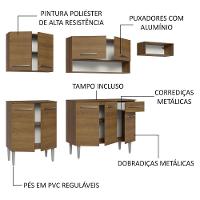 Armário De Cozinha Compacta 229cm Rustic Emilly Madesa 13 Rustic - 8