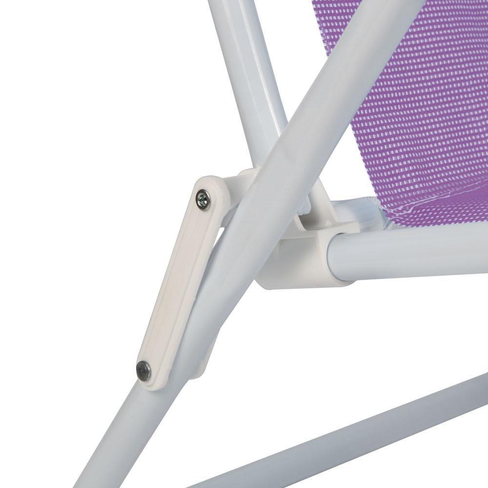 Cadeira De Praia Piscina Reclinável 8 Posições Sannet Mor Cor:lilás Lilás - 6