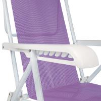 Cadeira De Praia Piscina Reclinável 8 Posições Sannet Mor Cor:lilás Lilás - 9
