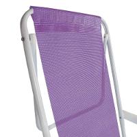 Cadeira De Praia Piscina Reclinável 8 Posições Sannet Mor Cor:lilás Lilás - 10