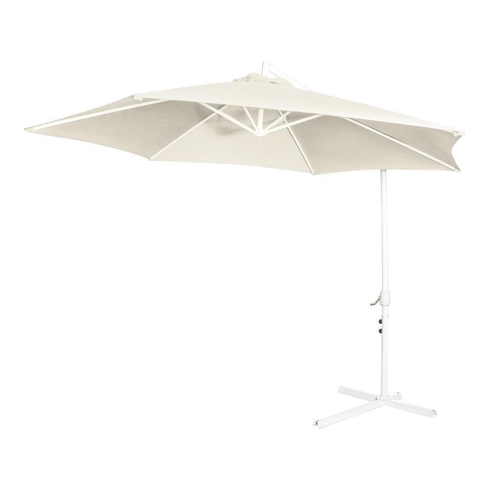 Ombrelone Malibu 3m Com Base Jardim E Piscina Mor Bege - 1