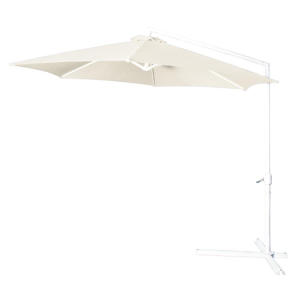 Ombrelone Malibu 3m Com Base Jardim E Piscina Mor Bege - 4