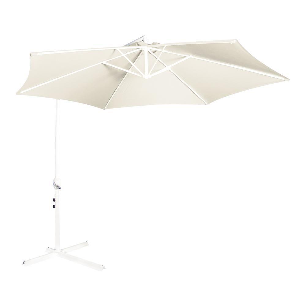 Ombrelone Malibu 3m Com Base Jardim E Piscina Mor Bege - 5