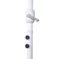 Ombrelone Malibu 3m Com Base Jardim E Piscina Mor Bege - 3