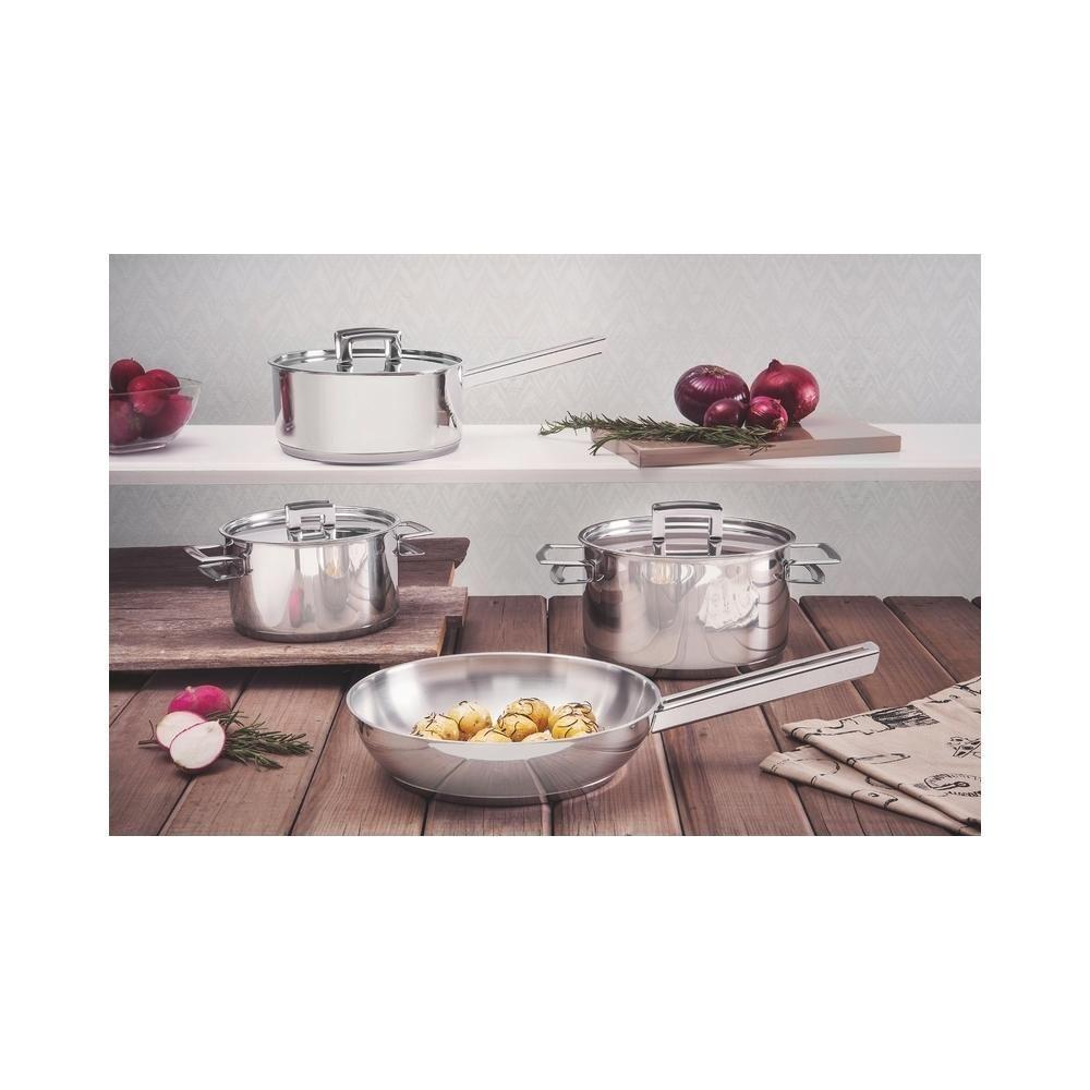 Jogo De Panelas Aço Inox Indução Tramontina 4 Peças Brava - 2