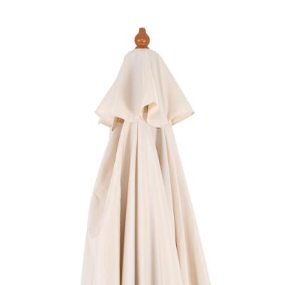 Ombrelone Em Madeira Jardim Piscina Praia 3m Mor Cor:bege Bege